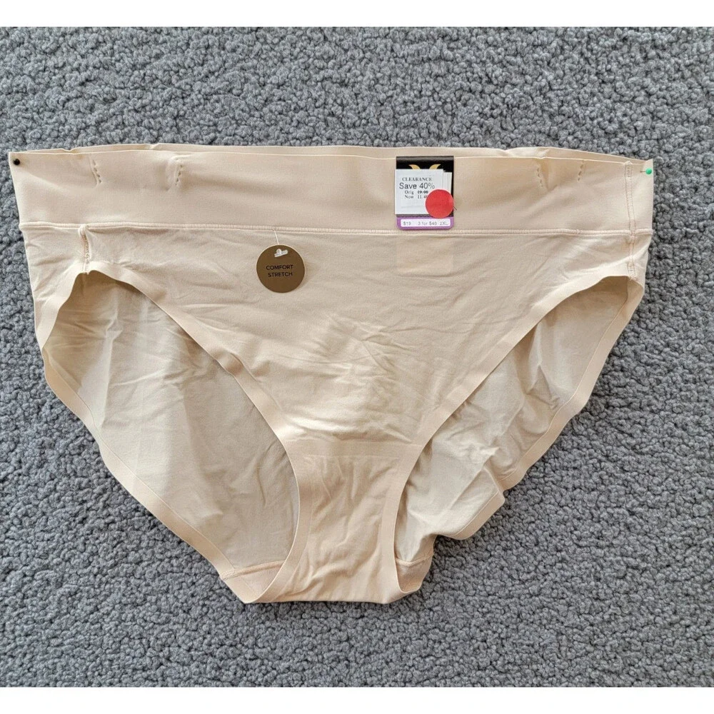 Wacoal At Ease High-Cut Brief Underwear Women's 9-2XL Sand Pull On